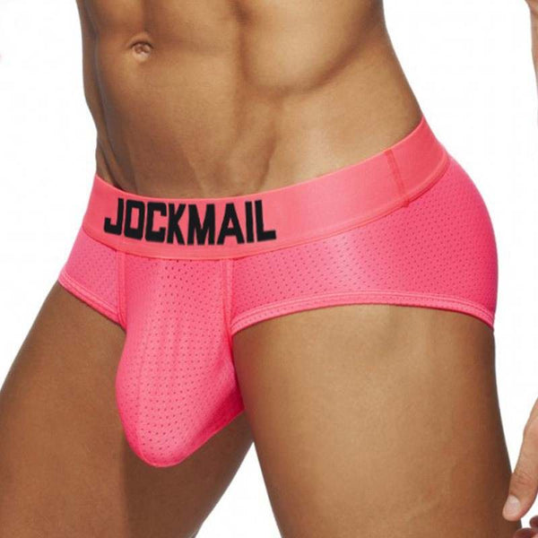 Neon Jockmail Brief - Pink