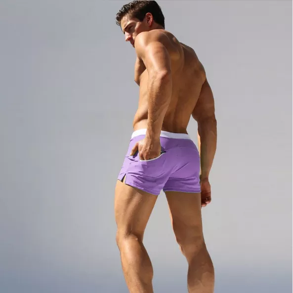 Purple Swimsuit Short