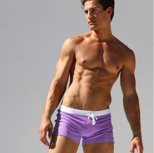 Purple Swimsuit Short