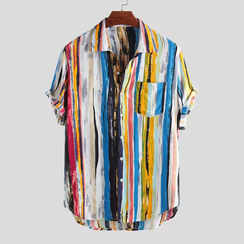 Camisa Casual Estampada Oversize