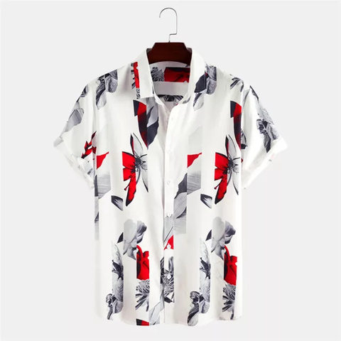 Camisa Casual Estampada Oversize