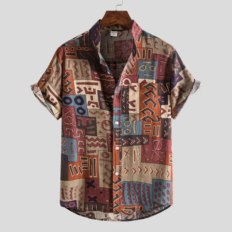 Oversize Printed Casual Shirt