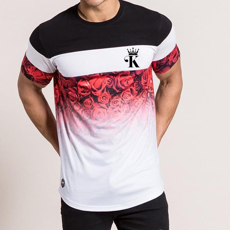 Camiseta Casual King Rosas