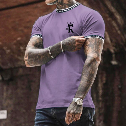 Camiseta Casual King Morado