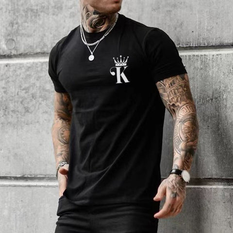 Camiseta Casual King Negra