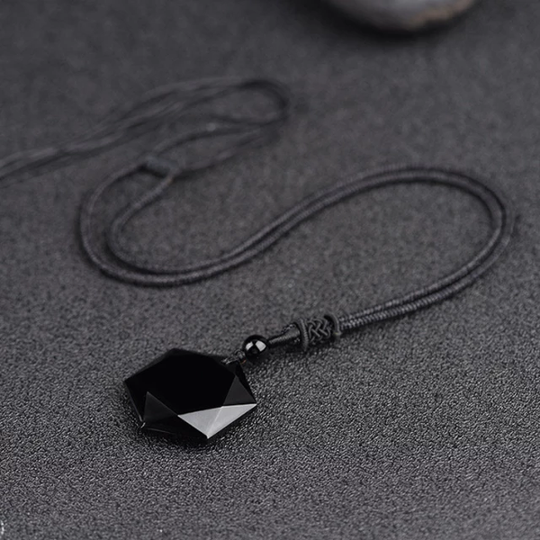 Obsidian Stone Necklace