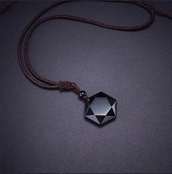 Obsidian Stone Necklace