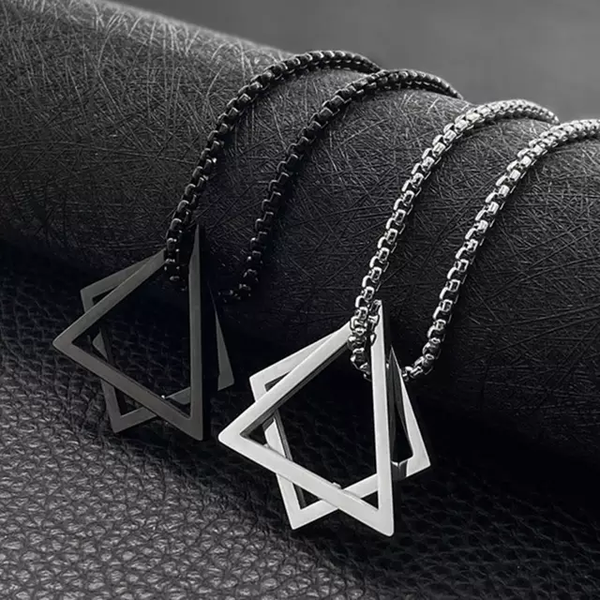 Black Geometric Figures Chain