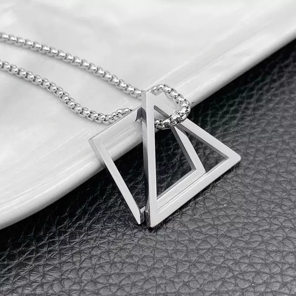 Silver Geometric Figures Chain