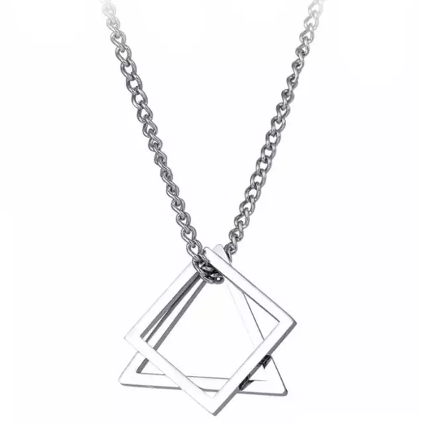 Silver Geometric Figures Chain