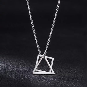 Silver Geometric Figures Chain