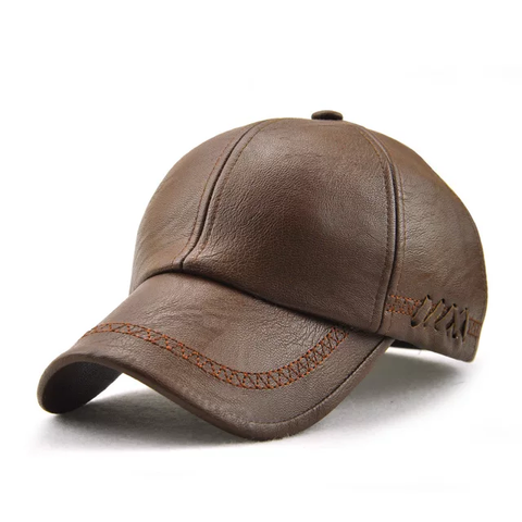 Jarmont X Brown Leather Cap