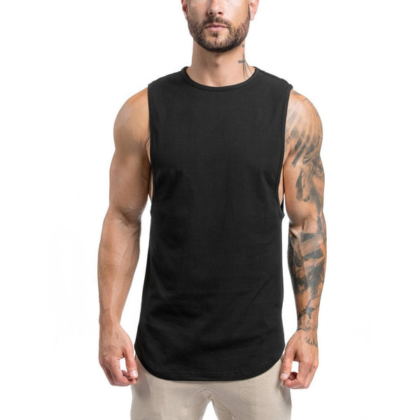 Camiseta Deportiva Desmangada Negra K55