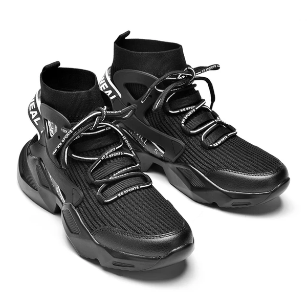 KF-Black sports shoes