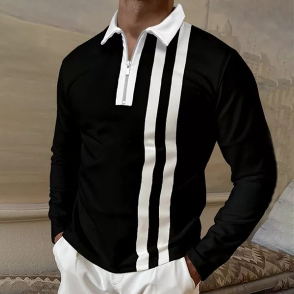 Camisa Manga Larga Tipo Polo Casual N