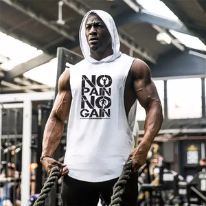 No Pain No Gain Sports T-shirt with White Cotton Cap