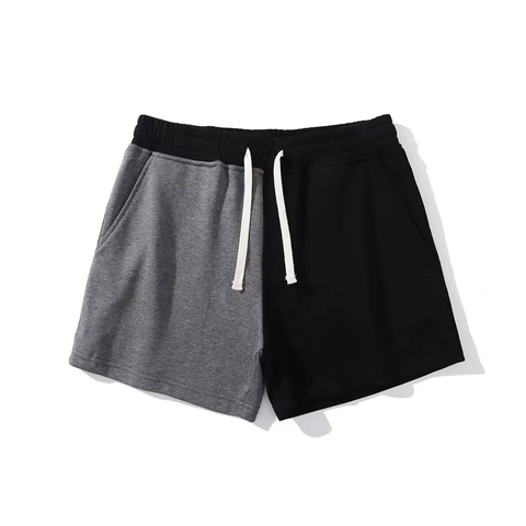 Cotton Casual Short - Black Gray