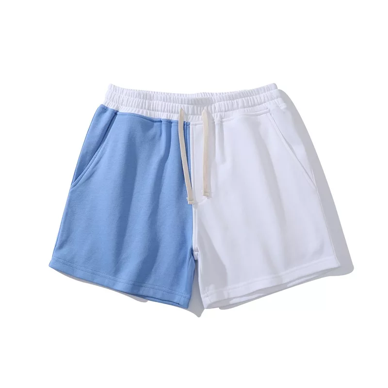 Cotton Casual Short - White Blue