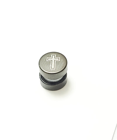 1Pc Magnet Earring Cross Design