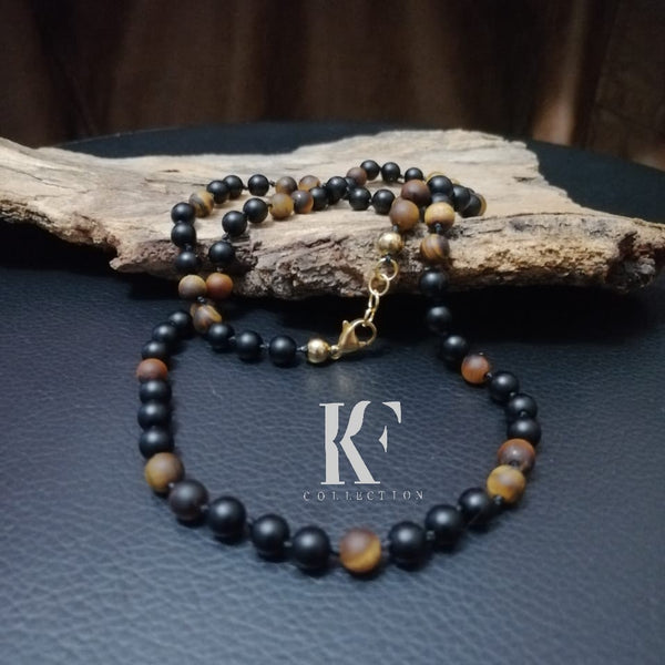 6mm Onyx Stones Necklace