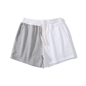 Cotton Casual Short - White Dark Gray