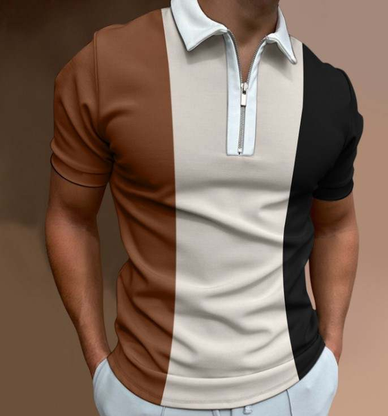 Camisa Zipper Tipo Polo - 007