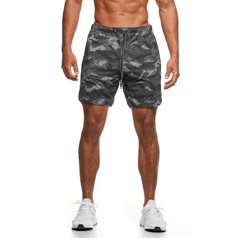 Gray Sports Speckled Short