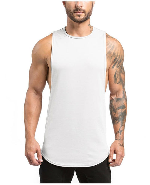 White Polyester Sports T-shirt