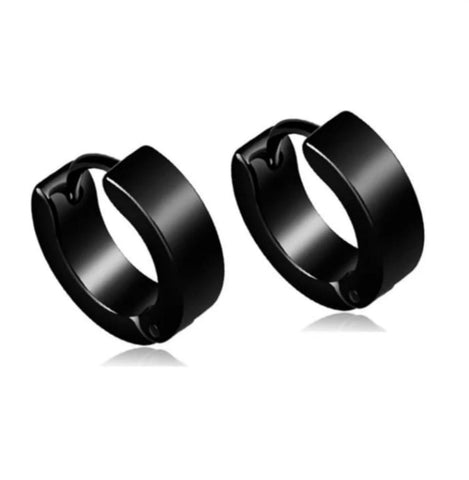 Earring - Piercing - Hoop Black Mini