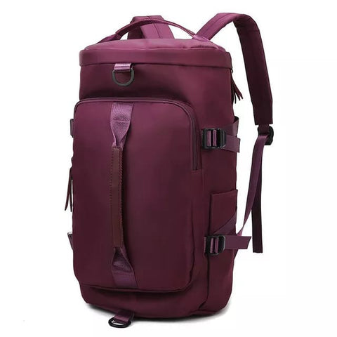 Waterproof-Multifunctional Backpack, Wine Color
