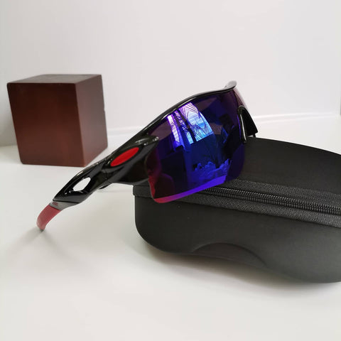 Sports Glasses Black Red