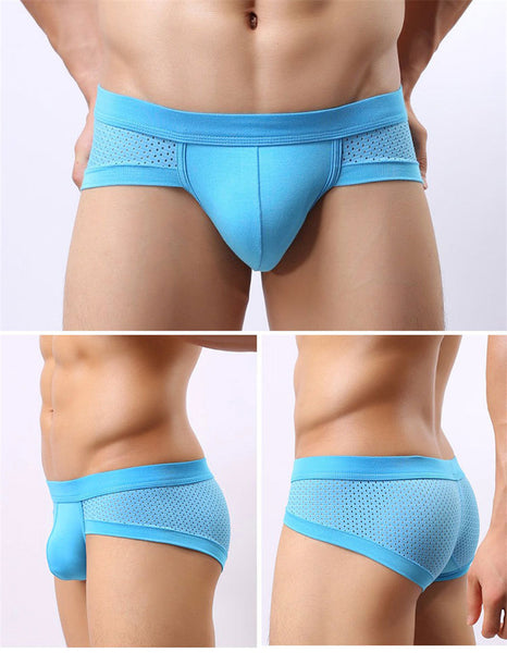 Unicolor Blue Brief