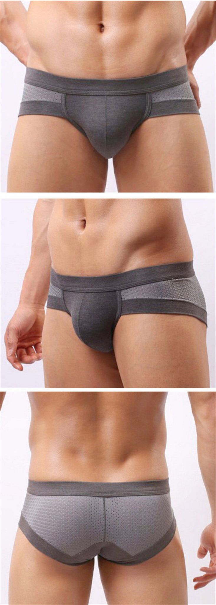 Unicolor Gray Brief