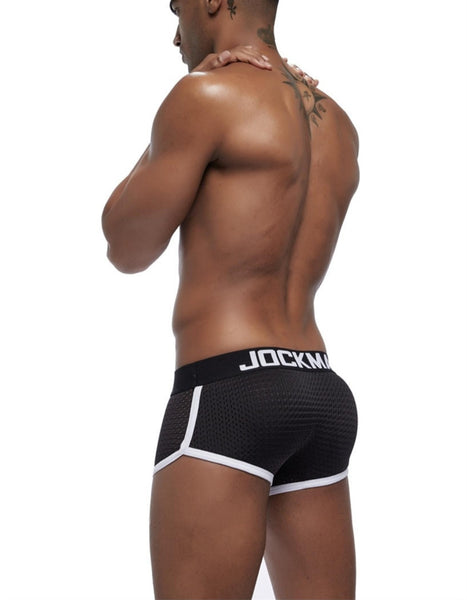 Boxer Jockmail con Aumento - Negro