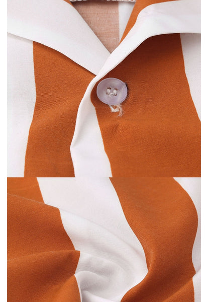 Camisa Casual/ Naranja
