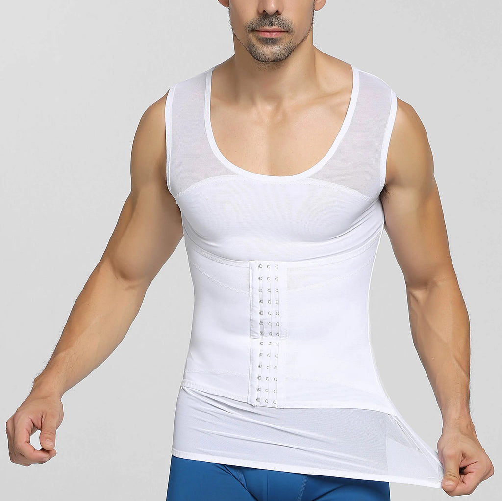Camisa Moldeadora para Hombre - 001 - Blanca – KF Collection Hn